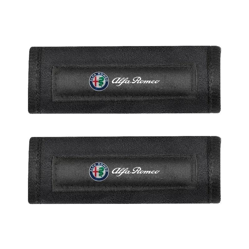 Car Stickers For Alfa Romeo 1/2pcs Car Door Handle Cover Soft Plush Auto Handrail Roof Holder Protection for Alfa Romeo Giulia S