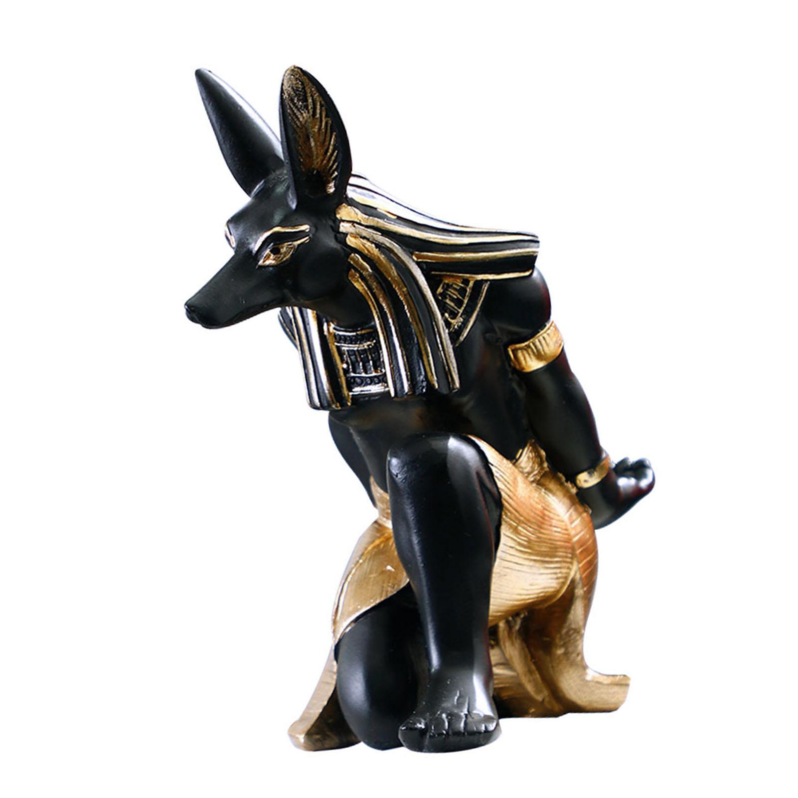 

Creative Wine Rack Synthetic Resin Innovative Wine Rack Holder Single Bottle Wine Stand Table Ornament Anubis