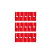 Set Of 10 PVC Wire Label with Strong Adhesive Waterproof Suitable for Printer & Handwriting In Multiple Color
