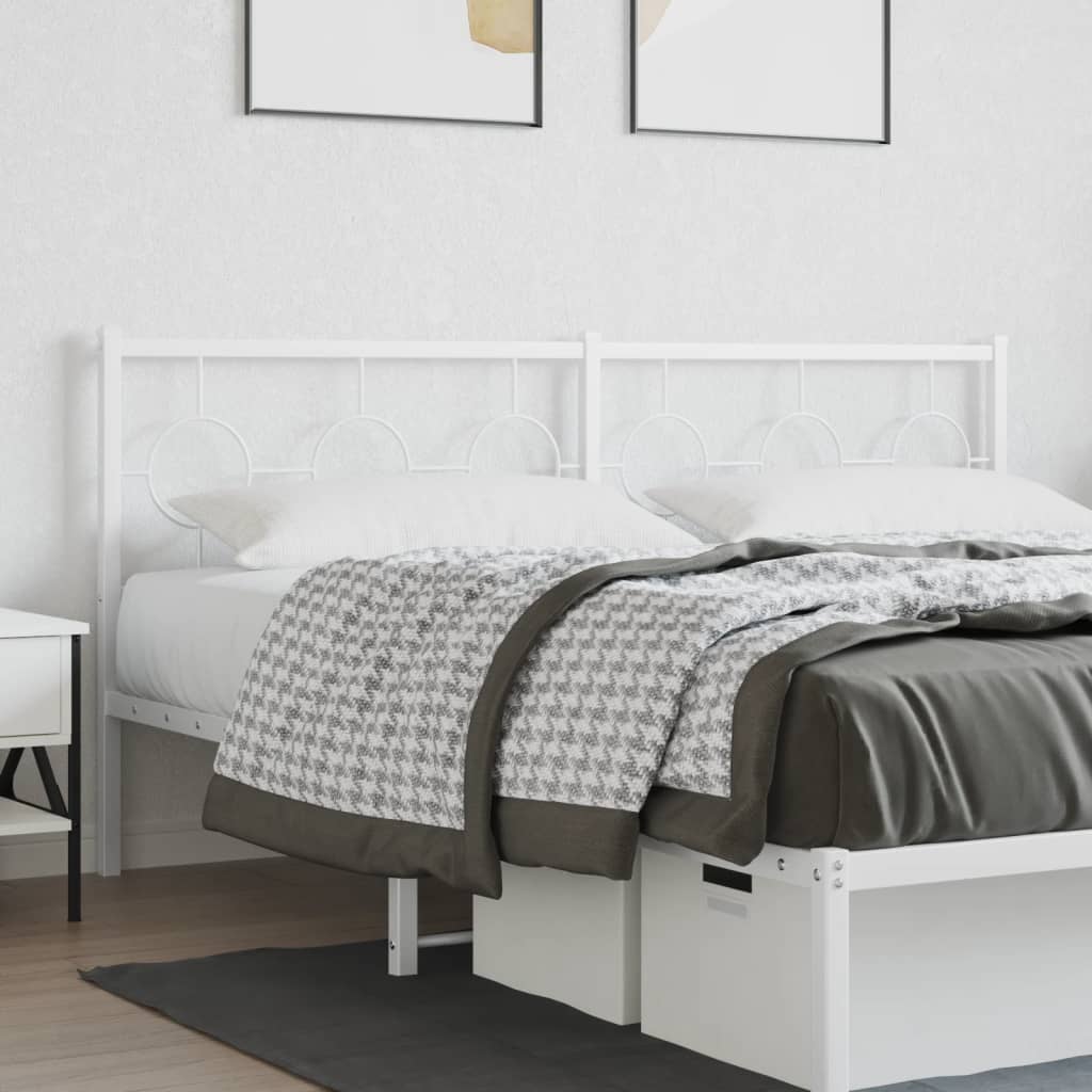 Replacement Headboard Metal White 180 Cm