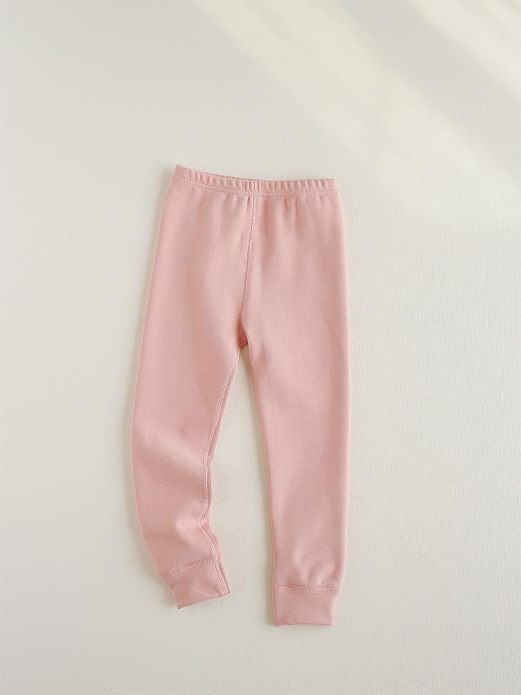 

2025 Unisex Children s Warm Cotton Cuffed Fleece Trousers 140 cm