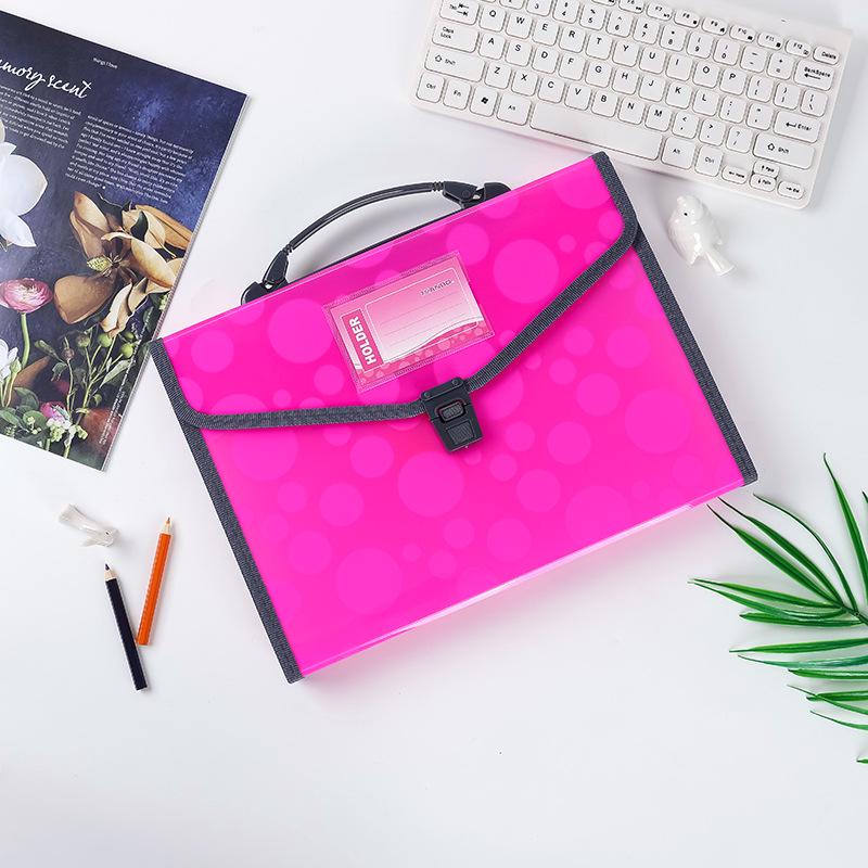 13-Pocket Accordion File Bag: Student Test Papers, Office Documents, Multi-Layer Large Capacity Storage