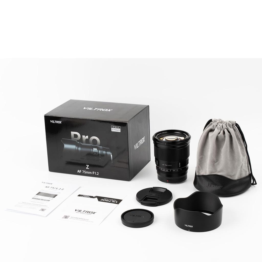 VILTROX AF 75mm PRO Z Mount Nikon Single Focus Medium Telephoto Lens for Nikon ZF Japanese Instruction Manual F1.2 Lens, F1.2 Ultra-Large Aperture,