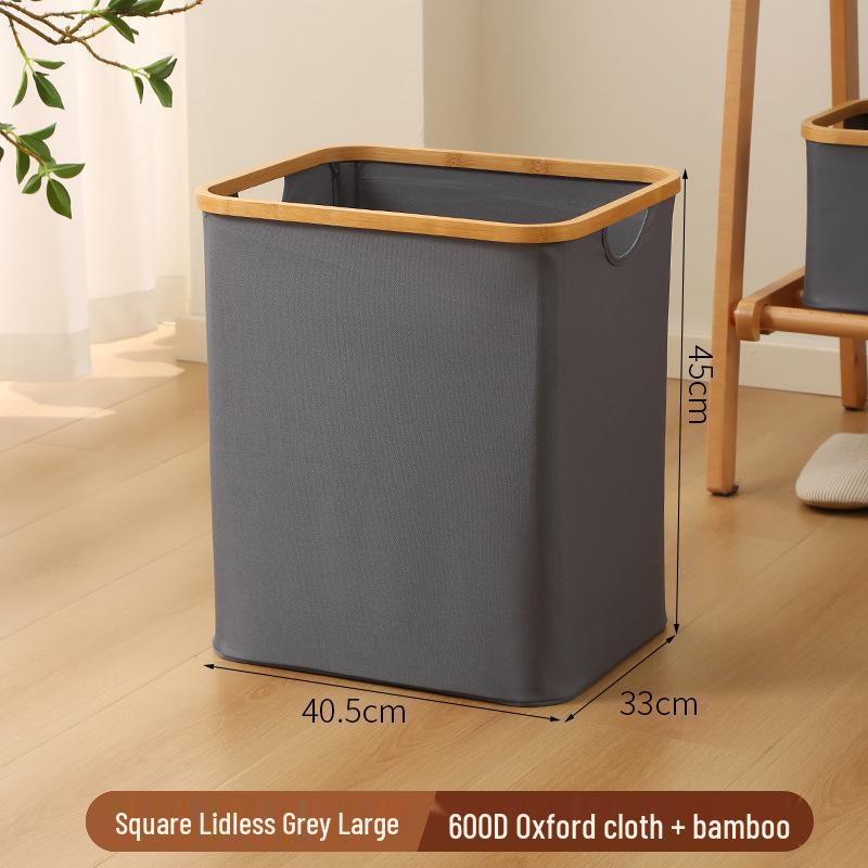Foldable Large Desktop Storage Basket with Lid for Bedroom - Laundry, Toys, and Clothes Organizer