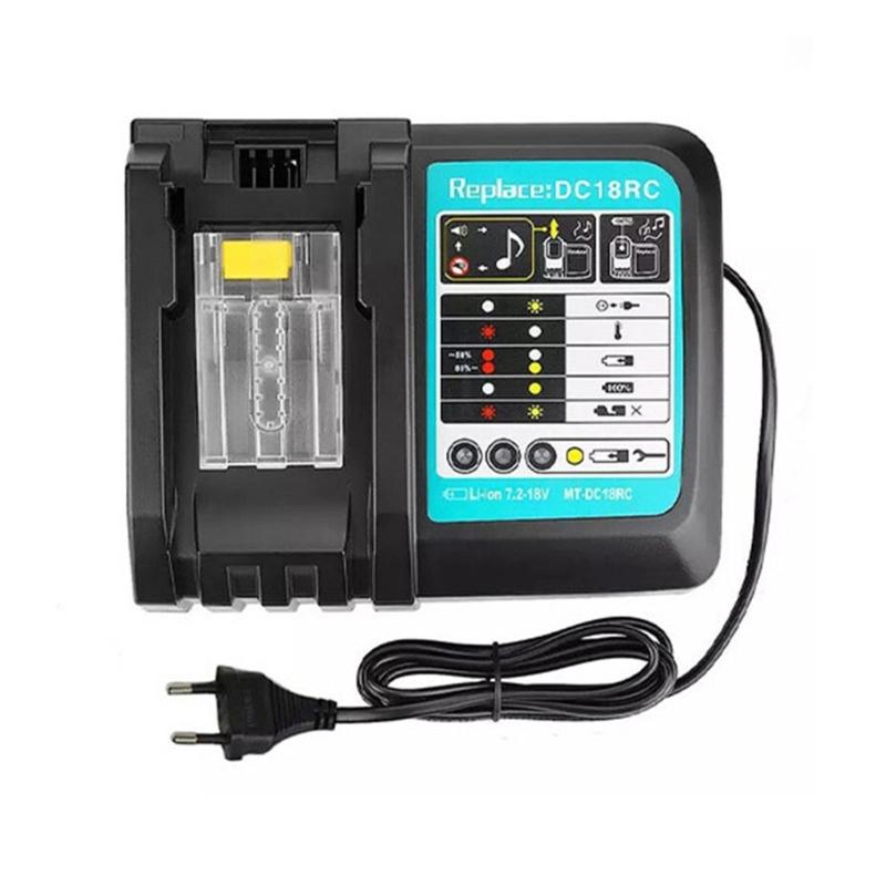 Li-ion Battery Charger for Charger 18V 14.4V BL1830 Bl1430 DC18RC Power Tool 3A Charging Current US/EU/UK/AU Plug