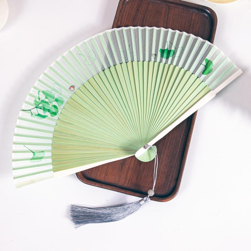 Gradient Cheongsam Style Hanfu Dance Folding Fan