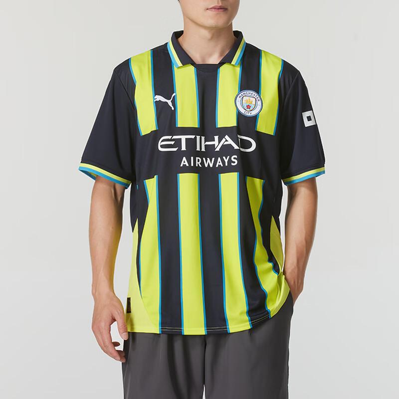 Puma Manchester Outdoor Fashion Logo Bequemes Colorblock Feuchtigkeitstransport Schnelltrocknend Atmungsaktiv Kurzarm T-Shirt Herren T-Shirts 77508602