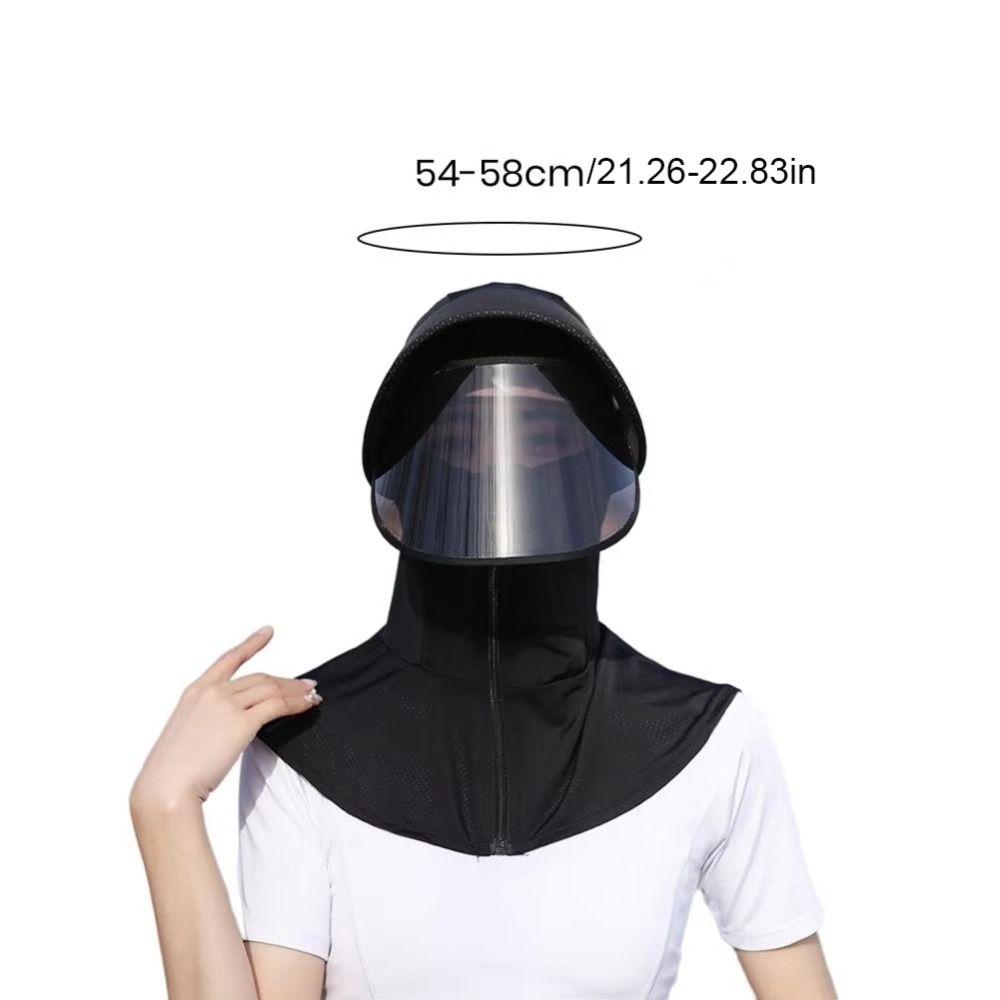 Breathable Ice Silk Female Sunshade Hat Neck Guard Face Cover Women Sun Hat Dustproof Windproof Summer Uv Protection Cap Hiking