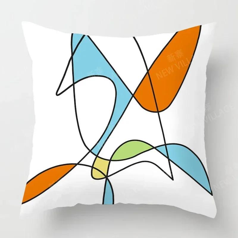 Nordic Fall Home Decor Autumn Throw Pillow Case Sofa Cushion Cover Modern X X Geometry