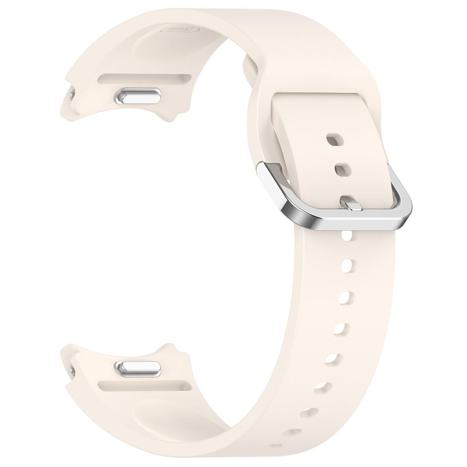 

Силіконовий ремінець для Samsung Galaxy Watch 7 FE 6 4 Classic 5 pro 44mm 40mm 43mm 47mm 45mm Bracelet Galaxy Watch6 7 Strap бежевий