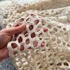 Summer Lace Patchwork A-line Skirt Women Knitting Lace Long Solid Hollow Out Sexy Hollow  Style Loose Basic