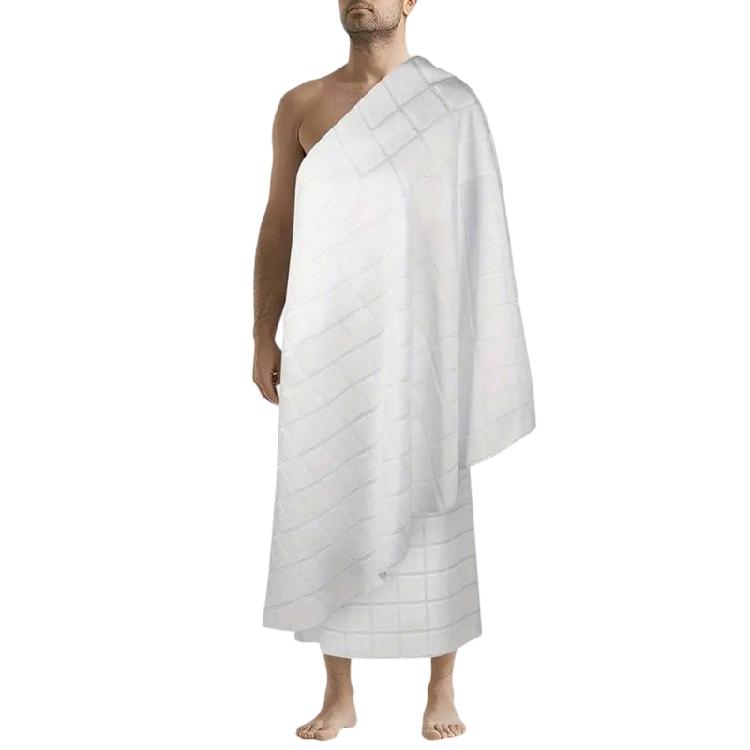 

Natural Ehram Ahram Hajj and Umrah Towel Set Ihram for Men 110×210 cm (43×82.68 in) Islamic Clothing Ihram Towel Set 1