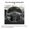 Car Accessories Steering Wheel Cover Trim Hand Braid For Toyota RAV4 Yaris Urban Cruiser Passo Sette Vanguard Ist Scion xB xD