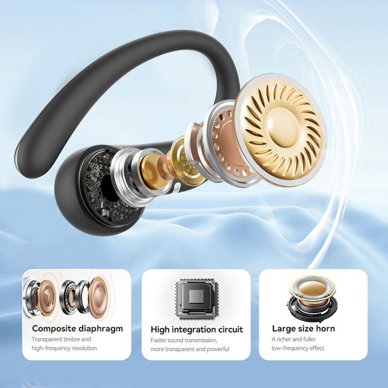 Xiaomi K10 Model Air Pods Wireless Bluetooth Earphones Tws Over-Ear Design Oval Shape Fashionable Charging Case Comfortable Unobtrusive