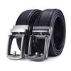 Men's 2025 Leather Belt with Automatic & Fake Pin Buckles - High-Quality PU Business Fashion Waistband