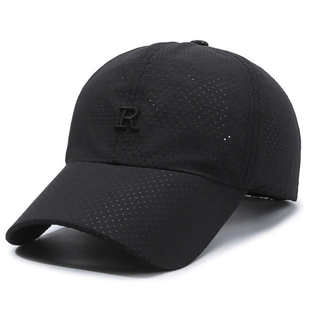 Sun Protection Summer Sun Hat Letter R Embroidery Baseball Cap Fishing Cycling Hat  For Women Men