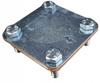 Lightning Protection Holder Cross Connector for Flat Bar S-40 Galvanized Steel