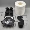 Niedlicher Katzen-Toilettenpapierhalter – 38–41 mm Wandmontage fürs Badezimmer mit rutschfester Oberfläche, robustes PP (Enthält kein Toilettenpapier)