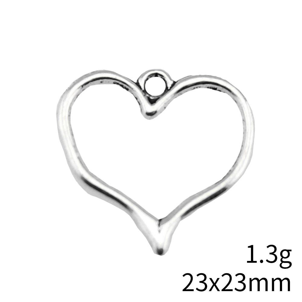 Back To School Charm Bracelet Hollow Peach Heart Charms Pendant Ornaments For Home Male Pendant