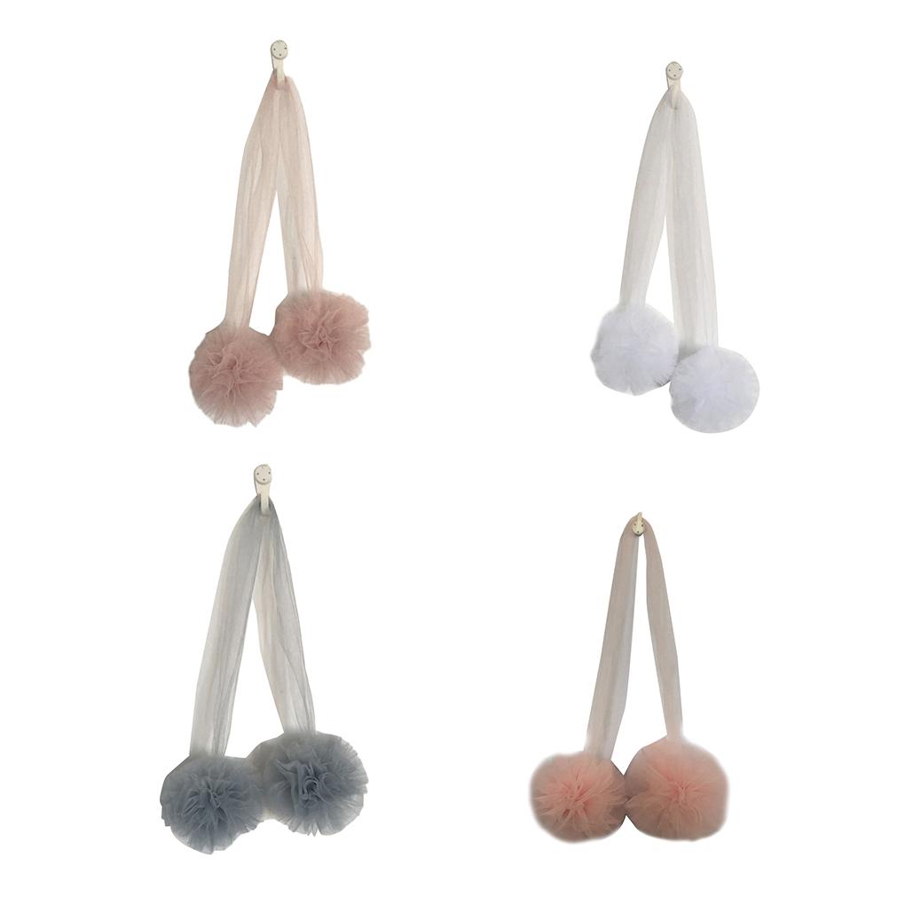 Tenda a Rete con Palline di Filo per Letto a Baldacchino Decorazione Stanza Ciondolo Ornamenti da Parete Accessori