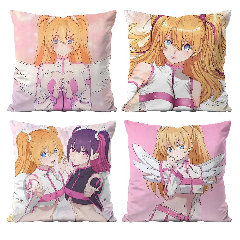 Anime 2.5 D-Dimensional S-Seduction Pillow Case Anti-dustmite Pillowcase Invisible zipper silky short plush Sofa cushion cover