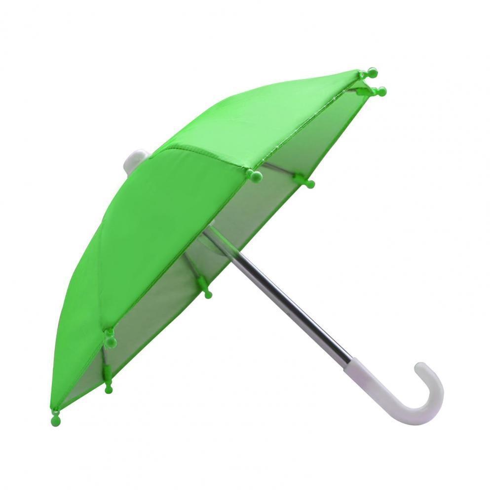 1Set Mobile Phone Holder Locomotive Umbrella Waterproof Portable Mini Parasol Alloy Sun Shade Bicycle Umbrella