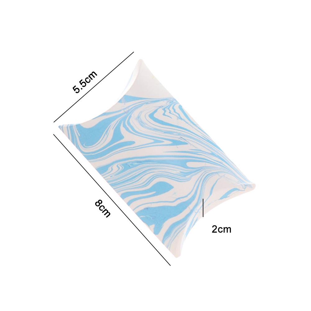 10PCS Mini Kraft Paper Candy Box Present Pouch Gifts Packaging Bag Pillow Shape Boxes Birthday Wedding Decoration Party Supplies