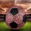 SK Slavia Praha Soccer Ball, Colorful, Suitable for All Ages, Machine-stitched, PVC Material, Competition Grade, Durable and High Bounce