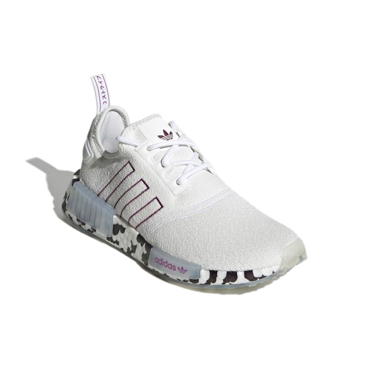 Adidas NMD_R1 Color Splash - White Active Purple Women Sneakers Cloud-White GZ7995