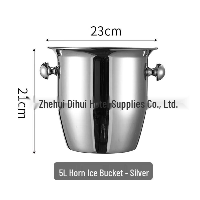 ZISIZ Stainless Steel Ice Bucket