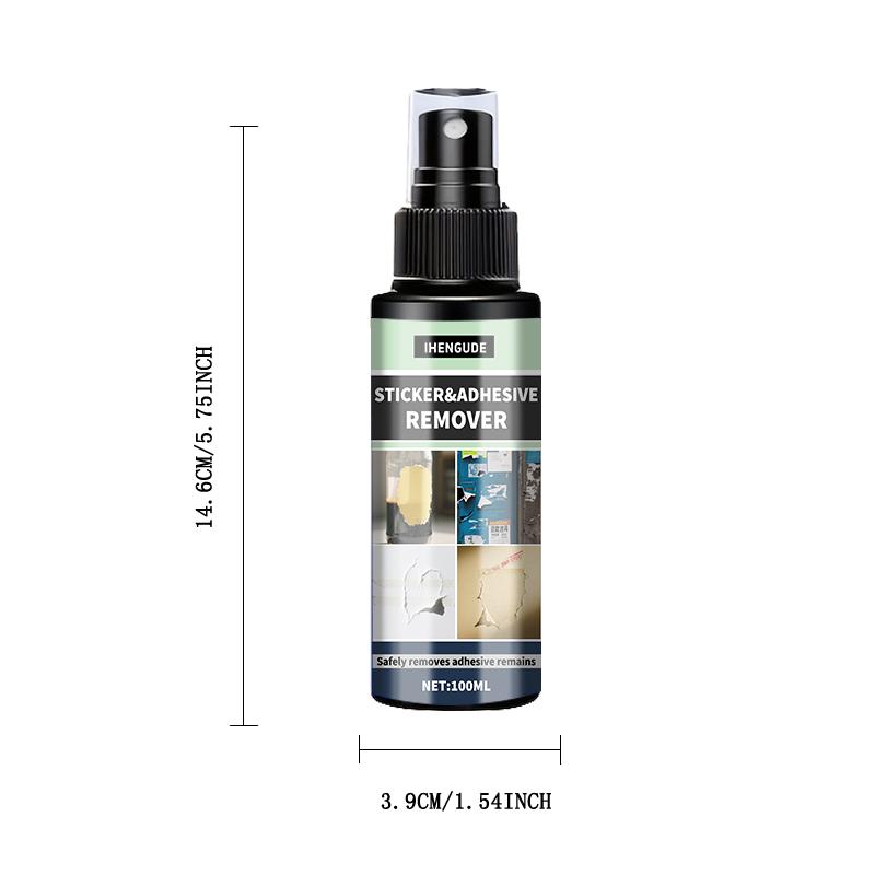 

Adhesive Remover, Dissolves and Softens Adhesive on Car Glass and Paint, Easily Removes Glue Labels and Sticker Residue, Portable Spray Removal Kit,