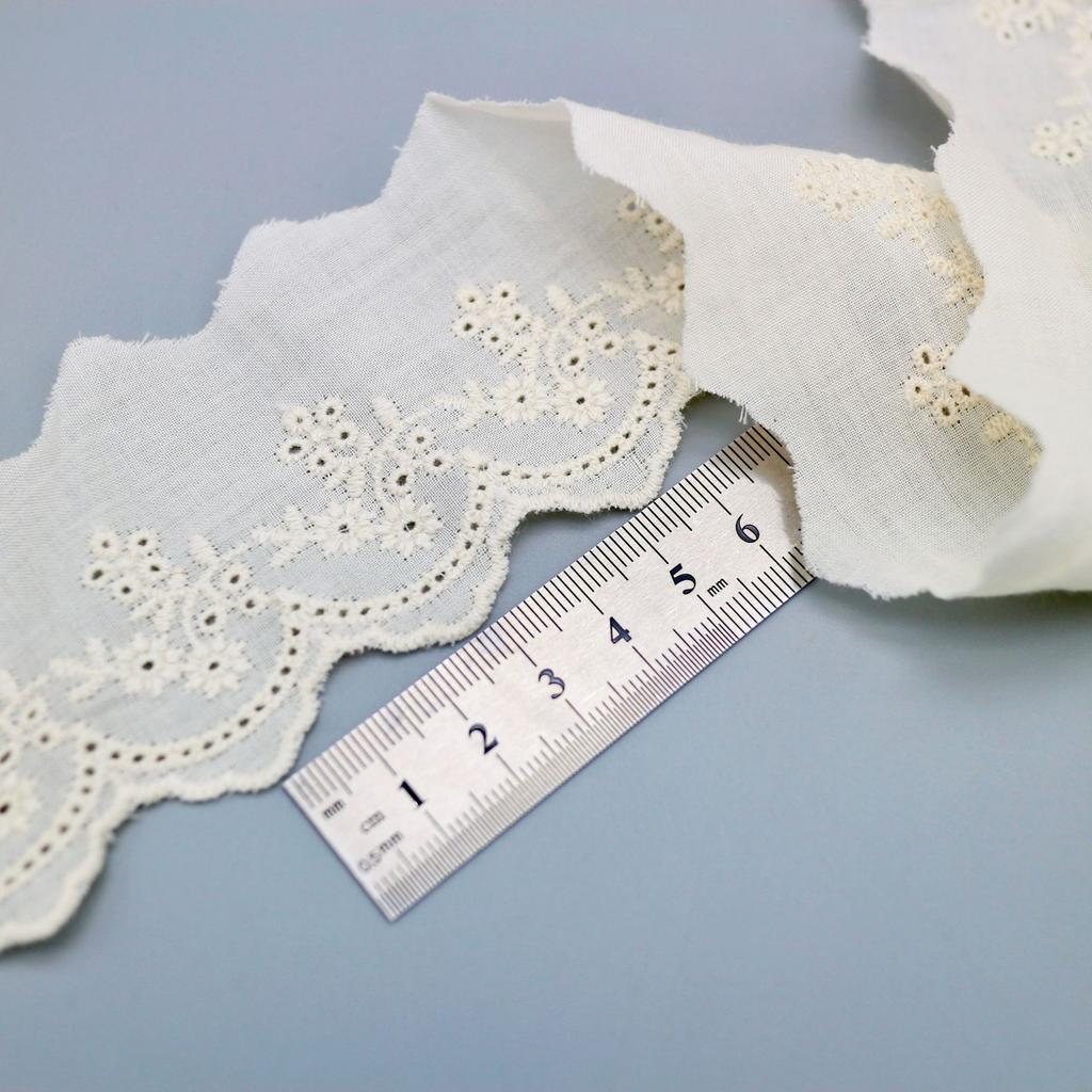 Apricot Lace Accessories Decoration Handmade Wide Material Curtain Clothes Cloth Edge Fabric Diy Lace
