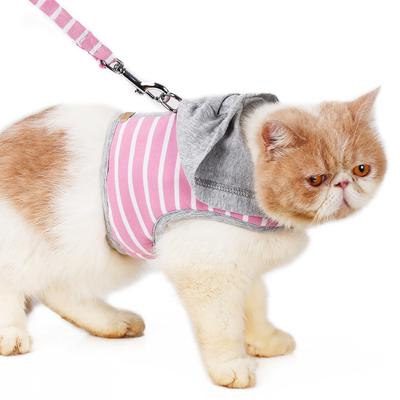 Cat Dog Harness & Leash Set Adjustable Puppy Kitten Walking Harnesses Vest Traction Belt for Small