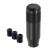 Lunsom 85mm Car Shift Knob Metal Short Shift Knob Aluminum Alloy for Auto and Manual Car (Black)