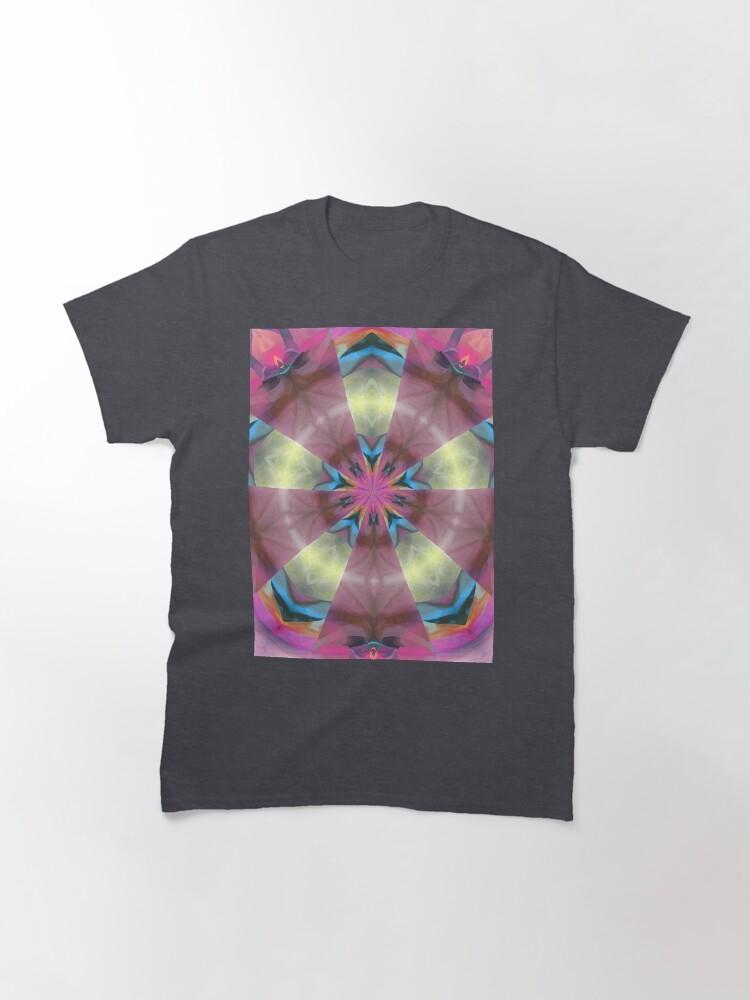 Pentangle Pastel Shades Multicolored Kaleidoscope Pentangle Pattern 12 Classic T-Shirt