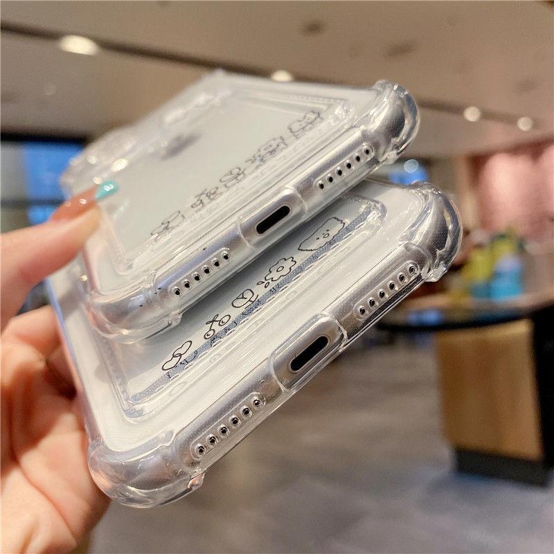 For Xiaomi 13t Pro Case Transparent Card Holder Wallet Case For Redmi Note 11 12 10 9 8 Pro 11s Poco X5 X3 Pro Mi 11 Lite Cover