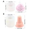 Ice Cream Silicone Candle Mold DIY Aromatherapy Soap Plaster Wax Making Ice Cream Cone Fondant Dessert Cake Baking Mold