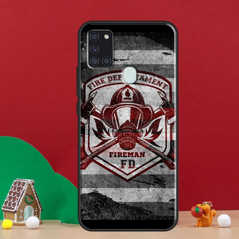 Firefighter Heroes Fireman Case For Samsung Galaxy A54 A34 A14 A51 A71 A50 A52S A12 A22 A32 A52 A53 A33 A13 Cover Coque