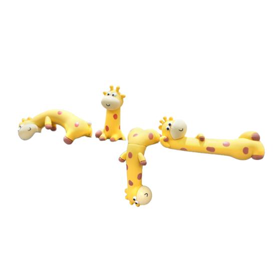 4 Buc Figurine Desen Animat Decorare Monitor Calculator Fruct Pisică Extinctor Girafă Zeul Bogăției Statuetă Sculptură Rășină Ornament Bord Mașină