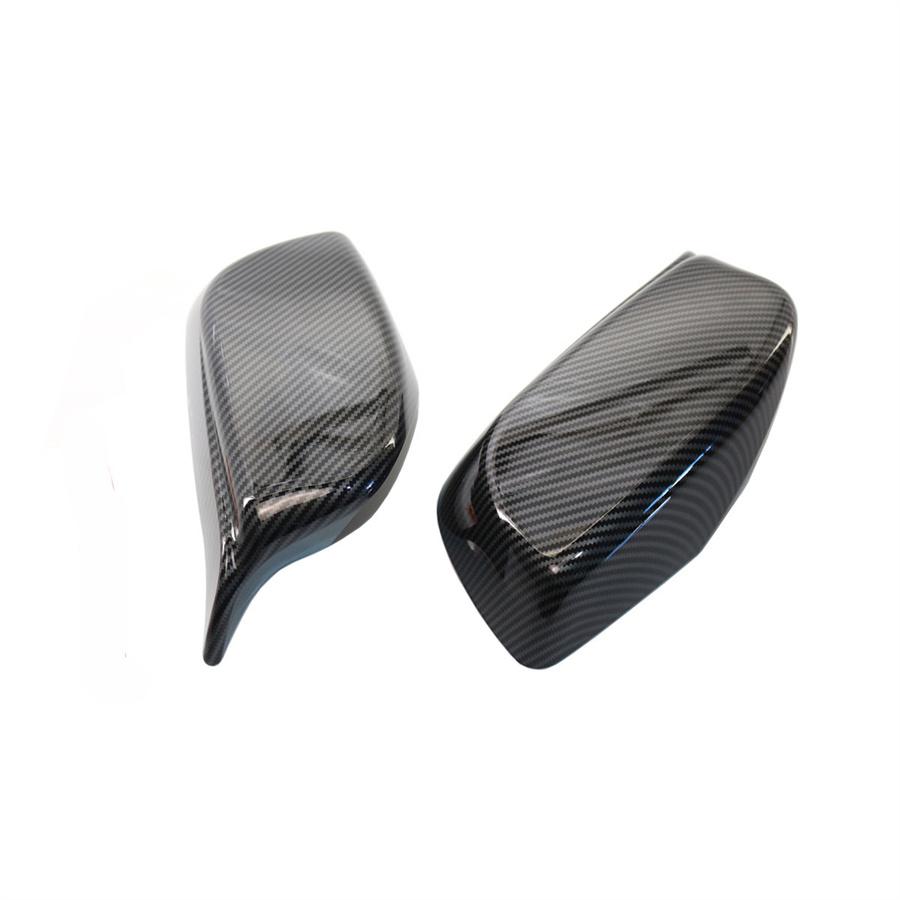 Für BMW 5er E60 E61 E63 E64 2004-2007 Spiegelkappen Gehäuse Rückspiegelabdeckung Karbonfaser-Stil 51167078360 51167078359
