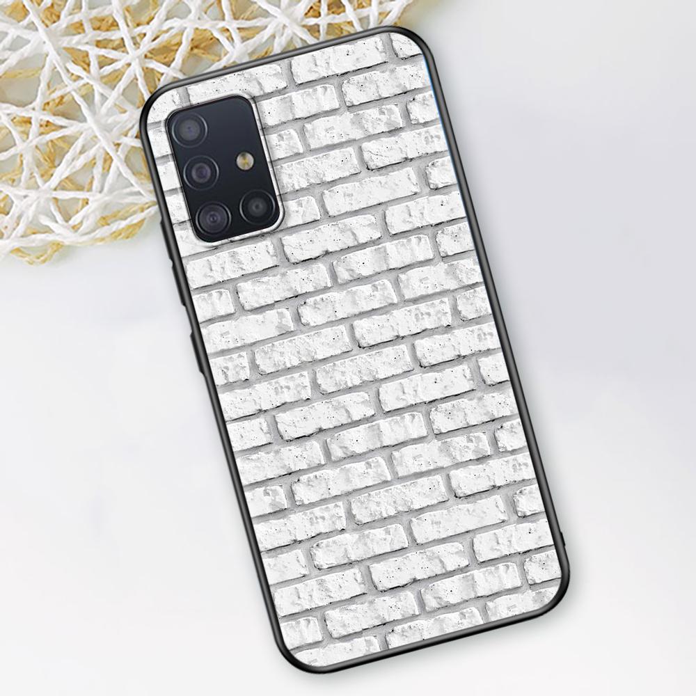 

Цветной чехол-кирпичик для Samsung Galaxy A51 A12 A21s A71 A52 A31 A32 A02s A72 A11 A41 A22 A01 A42 A91 Черный мягкий чехол для телефона Samsung A21