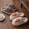 Cute soft cute fluffy slippers women's autumn and winter indoor household non-slip bottom warm cotton slippers autumn and winter fluffy home