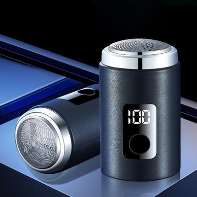 Mini Erkek Elektrikli Tıraş Makinesi Güç Ekranlı Taşınabilir İş Seyahatleri Sakal Düzeltici USB Şarj Edilebilir Tıraş Makinesi Typec Şarj
