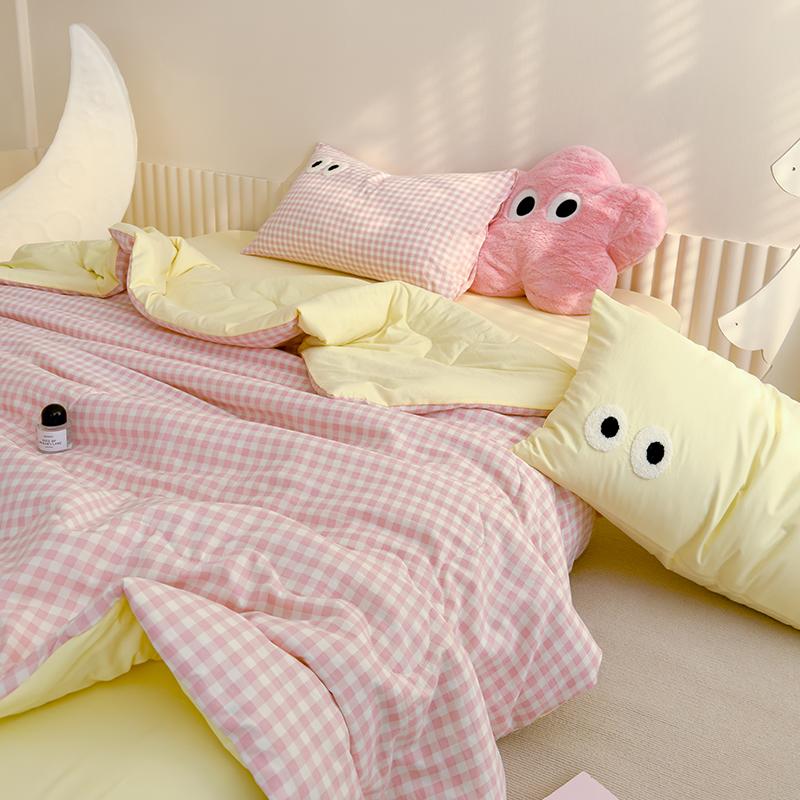 Missdeer 1Pc Summer Cool Thin Quilt Throw Blanket Cute Duvet Bedspread Air Conditioner Comfortable Comforter Queen King Size