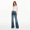 American Spice Girl micro-pull jeans women's new low-rise slim-fitting and thin pants in autumn and winter
