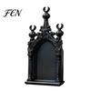 Decorative Wall Display Gothic Shelf, Vintage Floating Shelf for Bedroom And Living Room, Matte Black Plastic Shelves Wall-Mounted Rack with Exquisite