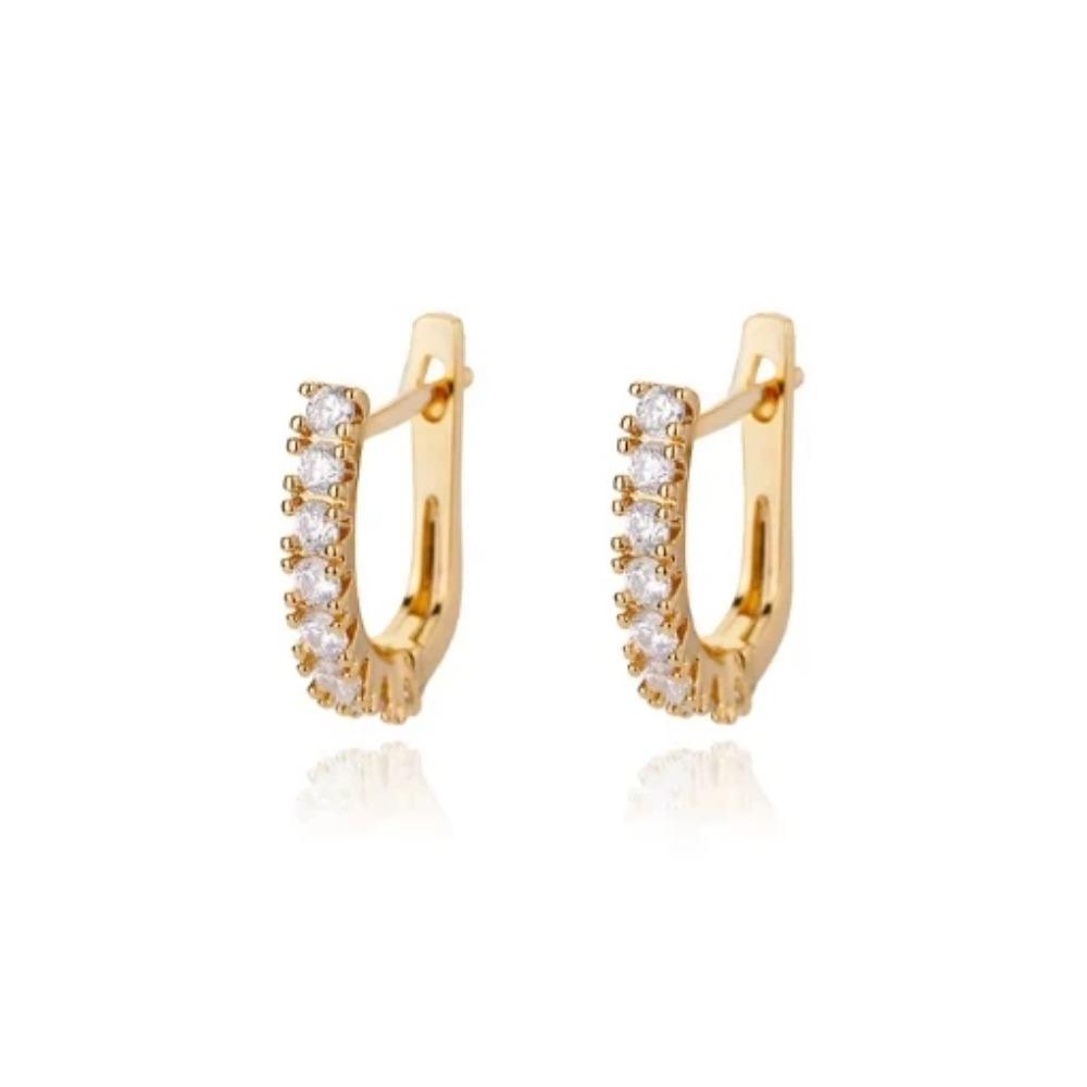 925 Sterling Silver Star Hoop Earings For Women Trend New In Luxury Gold Color Earrings Ear Jewelry Gift Pendientes