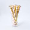 Eco-friendly Biodegradable Striped Paper Straws for Juice Catering