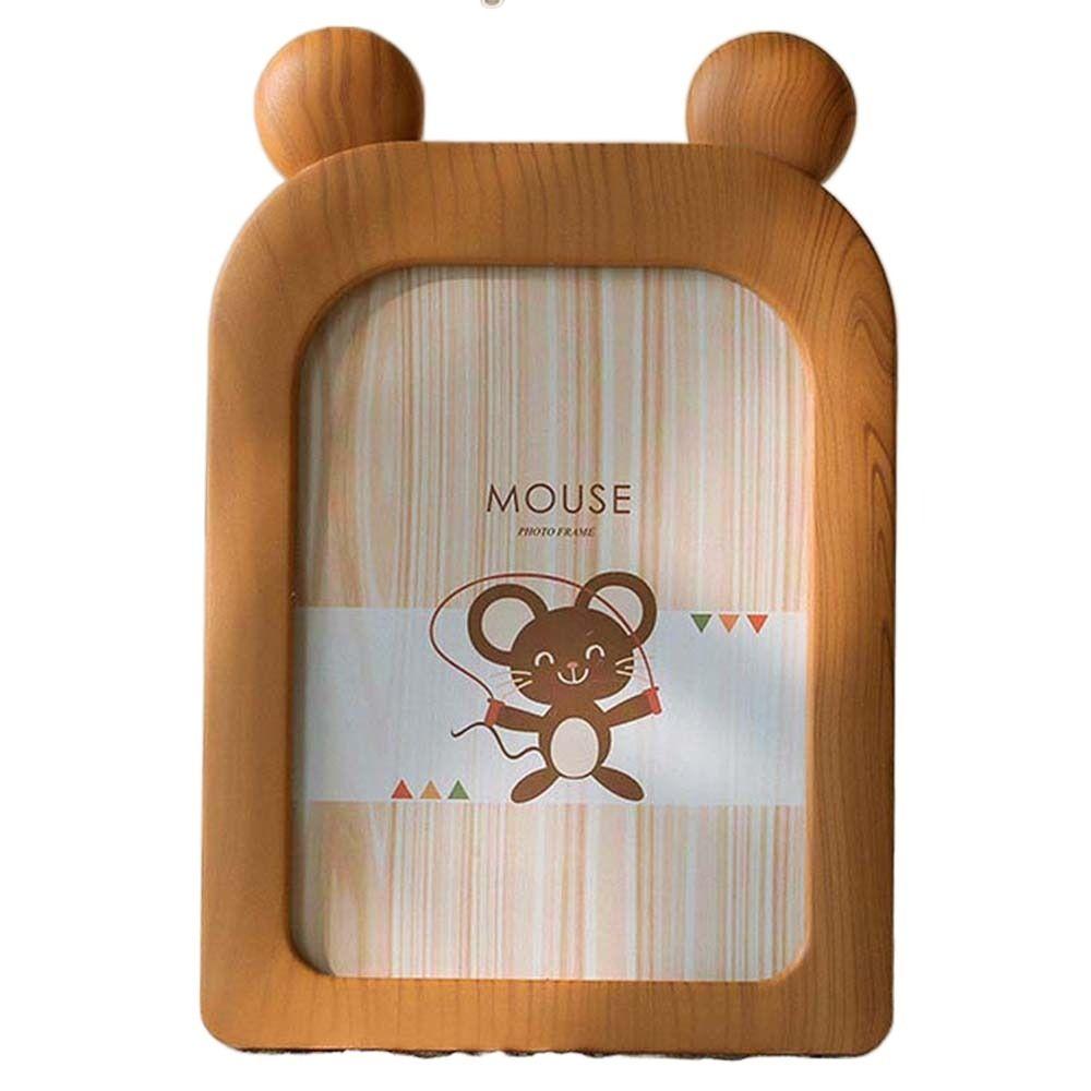 

Retro Photo Frame Ornaments Cute Picture Display Ins Style Wall Mounted Photo Frame Props Brown-3