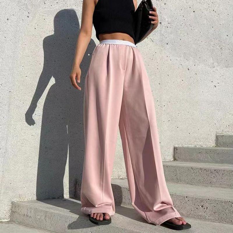 Western Style New Fashion Loose Casual Pants Niche Design Wide-Leg Pants Loose Casual Pants